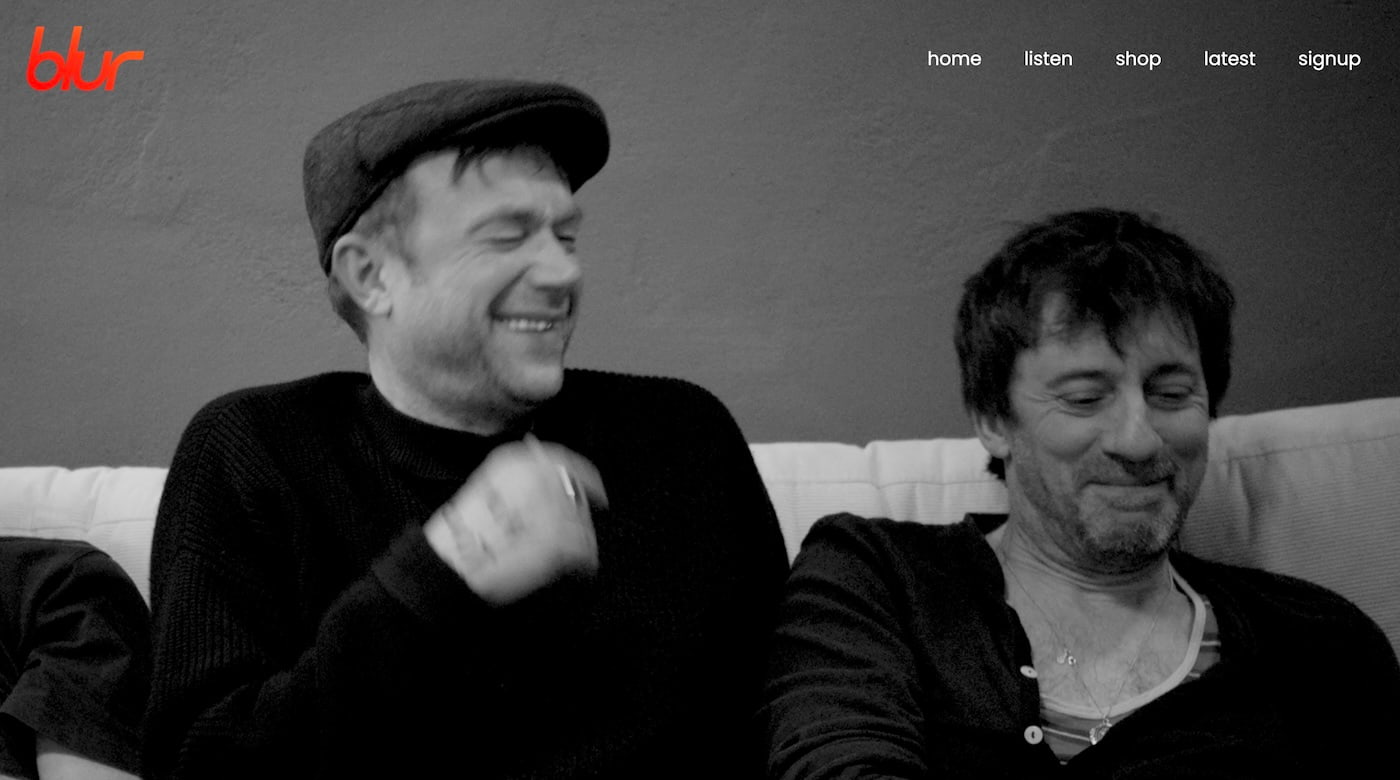blur - best band website