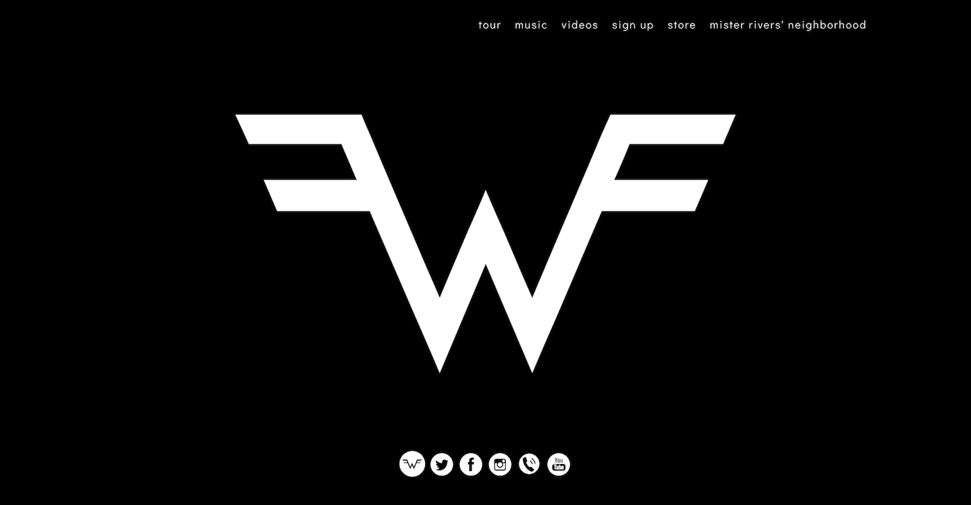 weezer - best band website